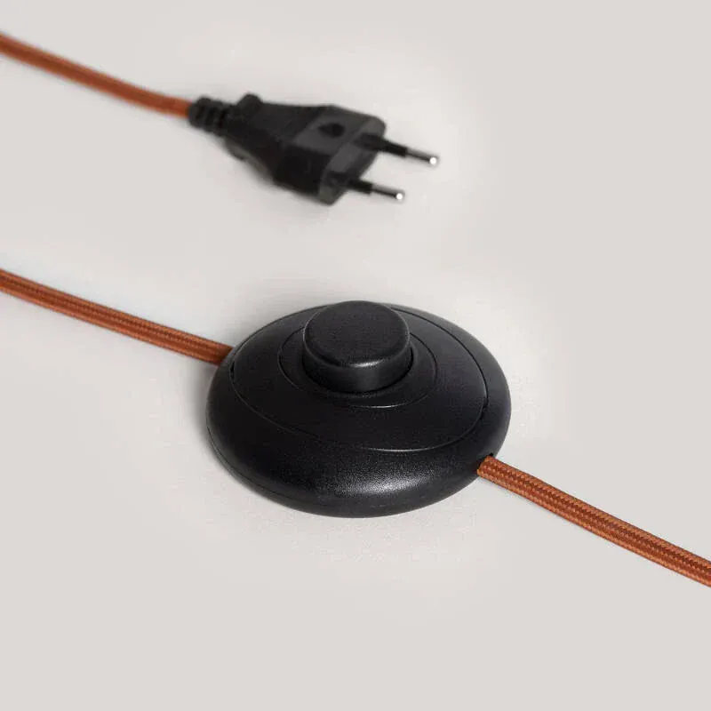 Lampe de salon en cone bois