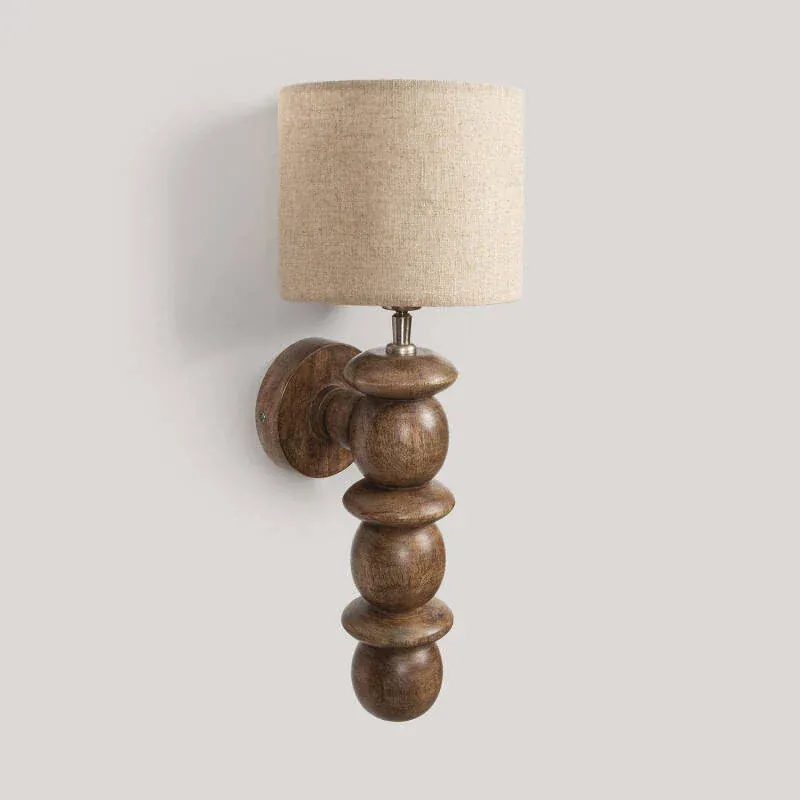 Lampe Murale Bois Abat Jour