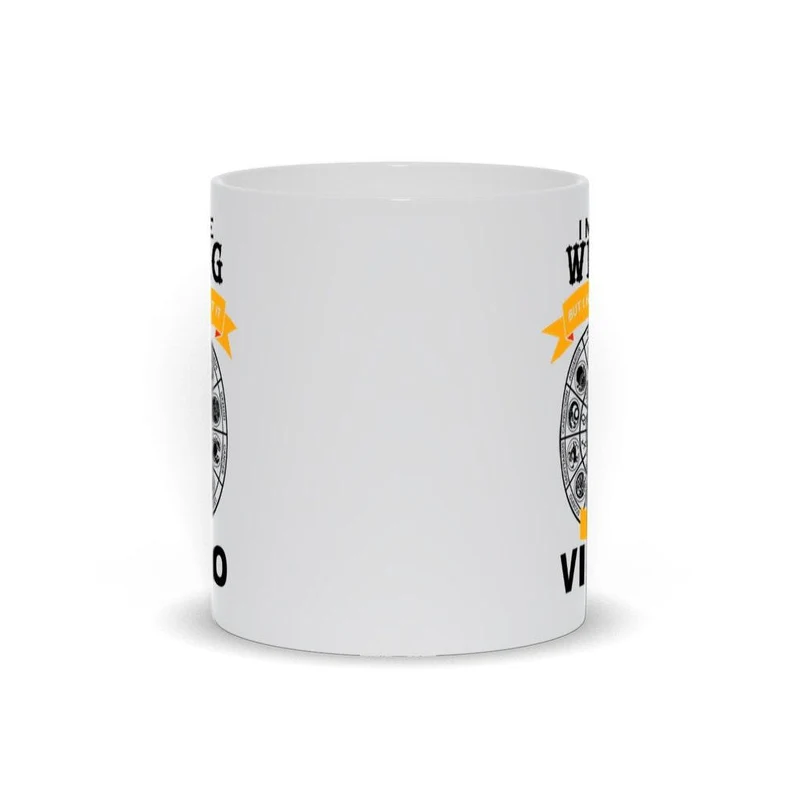 Je me trompe peut-être mais j’en doute, je suis une tasse Vierge, une tasse à café Vierge, un cadeau d’anniversaire Vierge, un cadeau horoscope pour un ami, une tasse Vierge blanche