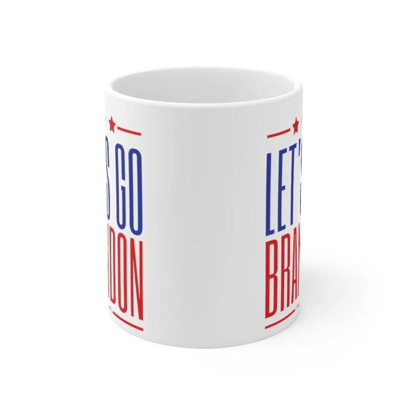 Let's Go Brandon 11oz Tasse en céramique, Cadeaux conservateurs, Cadeaux républicains, Let's Go Brandon Mug, Nascar Mug, Dad Nascar, Nascar Fan Mug