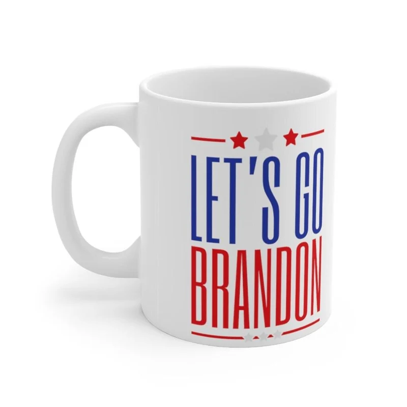Let's Go Brandon 11oz Tasse en céramique, Cadeaux conservateurs, Cadeaux républicains, Let's Go Brandon Mug, Nascar Mug, Dad Nascar, Nascar Fan Mug