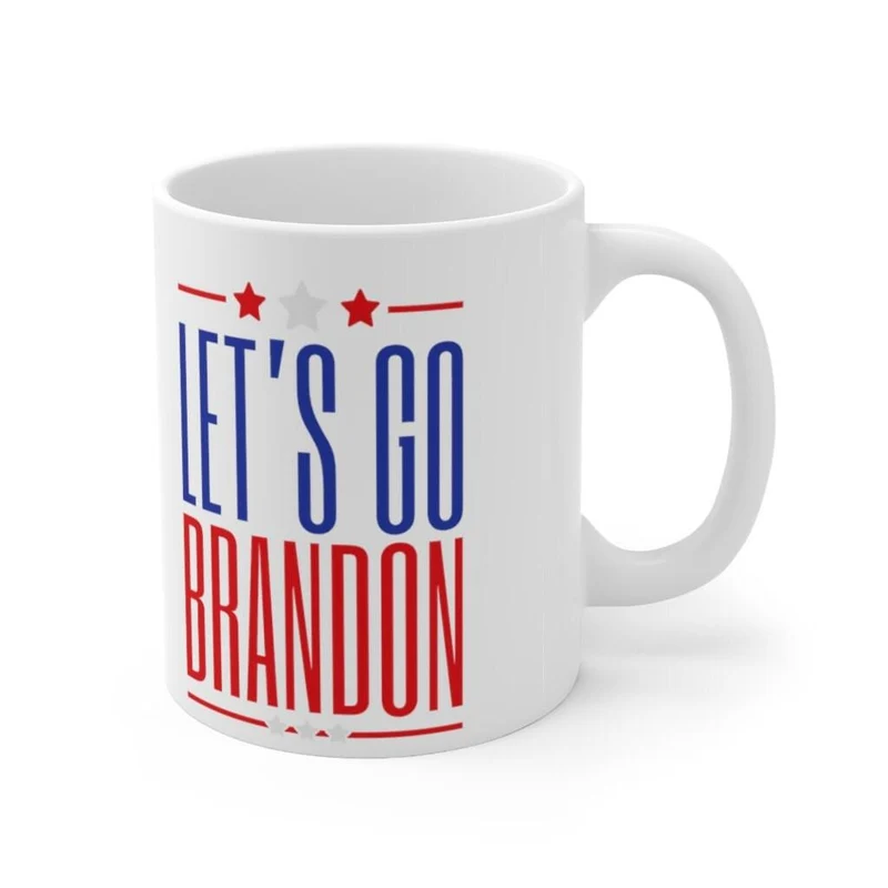 Let's Go Brandon 11oz Tasse en céramique, Cadeaux conservateurs, Cadeaux républicains, Let's Go Brandon Mug, Nascar Mug, Dad Nascar, Nascar Fan Mug