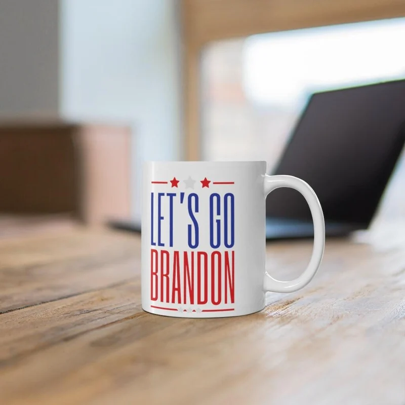 Let's Go Brandon 11oz Tasse en céramique, Cadeaux conservateurs, Cadeaux républicains, Let's Go Brandon Mug, Nascar Mug, Dad Nascar, Nascar Fan Mug