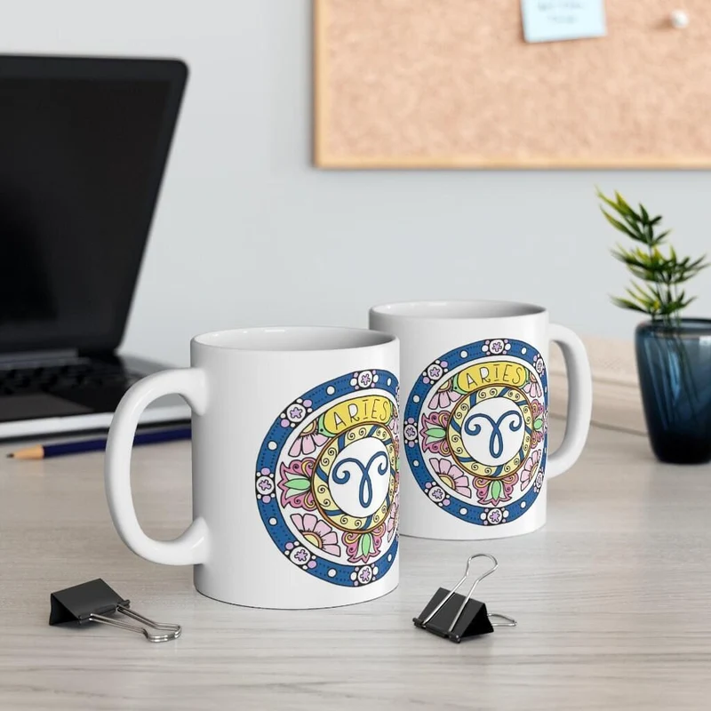 Tasse du zodiaque Bélier, Tasse Bélier, cadeau du zodiaque né du 20 mars au 19 avril, signe du zodiaque, cadeau horoscope, cadeau d’astrologie, tasse || Anniversaire Bélier