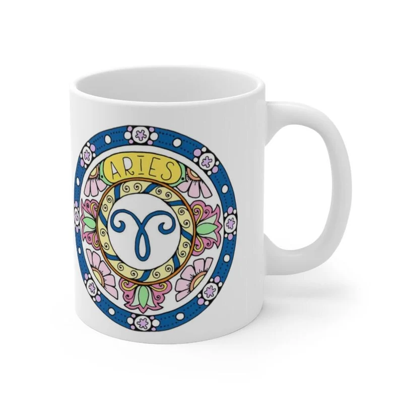 Tasse du zodiaque Bélier, Tasse Bélier, cadeau du zodiaque né du 20 mars au 19 avril, signe du zodiaque, cadeau horoscope, cadeau d’astrologie, tasse || Anniversaire Bélier