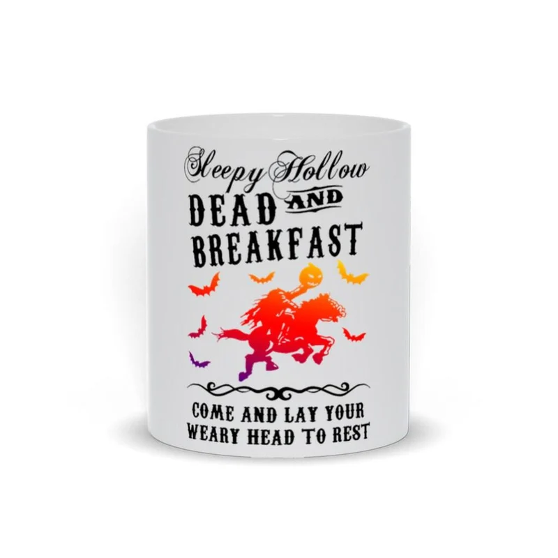 Sleepy Hollow Dead et tasses de petit-déjeuner || Tasse d’Halloween de patch de citrouille || Cavalier sans tête Sleepy Hollow