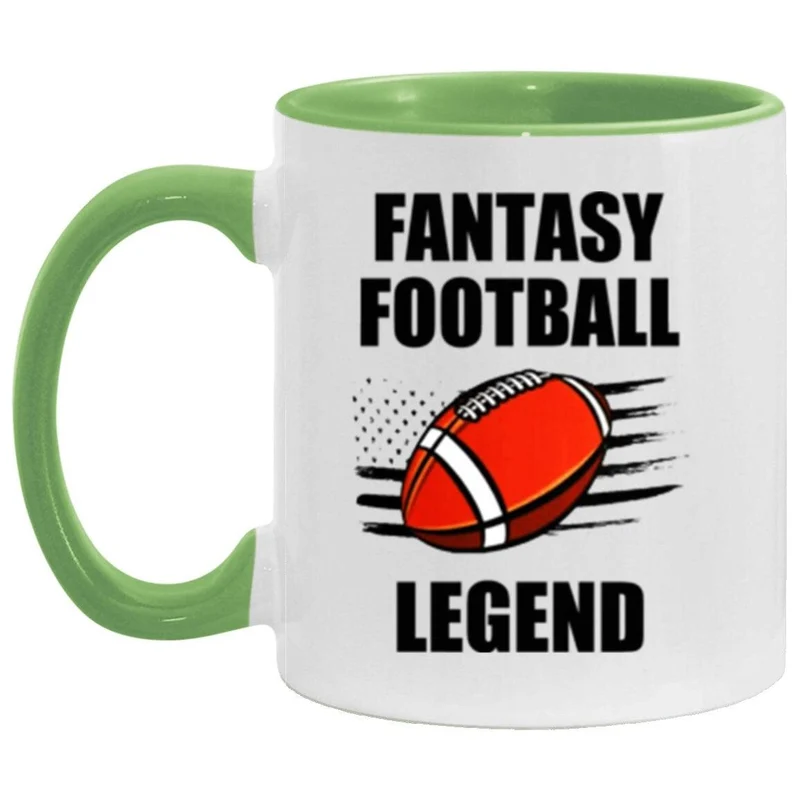 Tasse d’accent de légende de football fantastique, tasse de football FFL drôle, cadeau de tasse de sport fantastique, cadeau pour fan de football fantastique