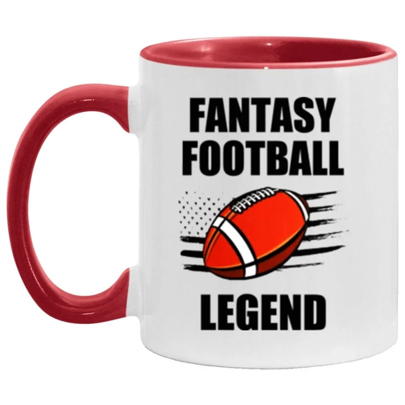 Tasse d’accent de légende de football fantastique, tasse de football FFL drôle, cadeau de tasse de sport fantastique, cadeau pour fan de football fantastique