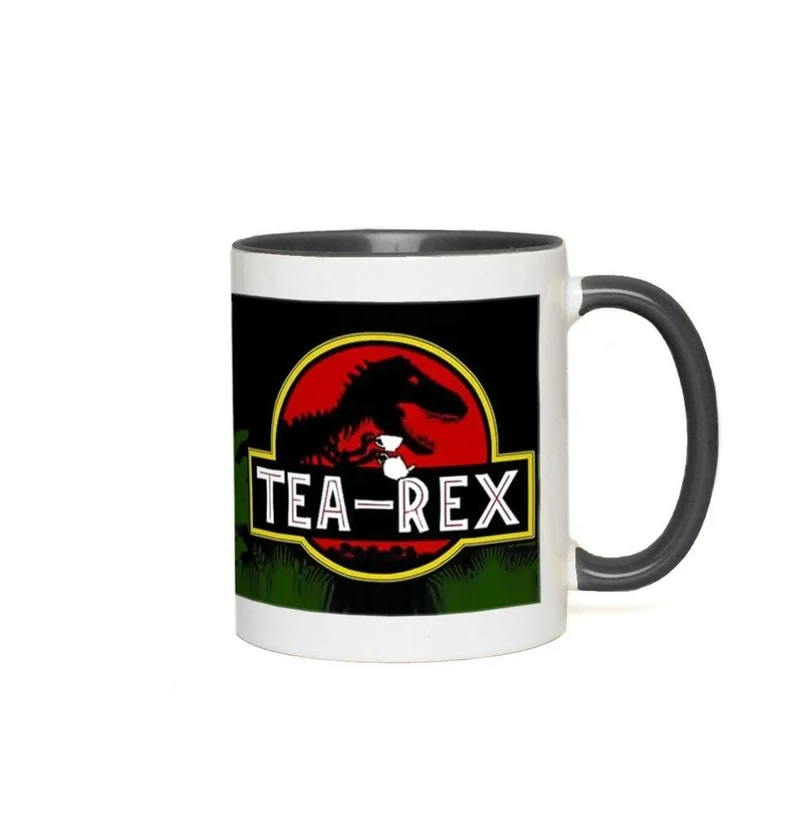 Tasses d'accent de Rex de thé || T Rex Mugs Tea Rex Accent Mugs, Mug dinosaures, mr tea rex mug, ms tea rex mug, cadeau d'amant de thé