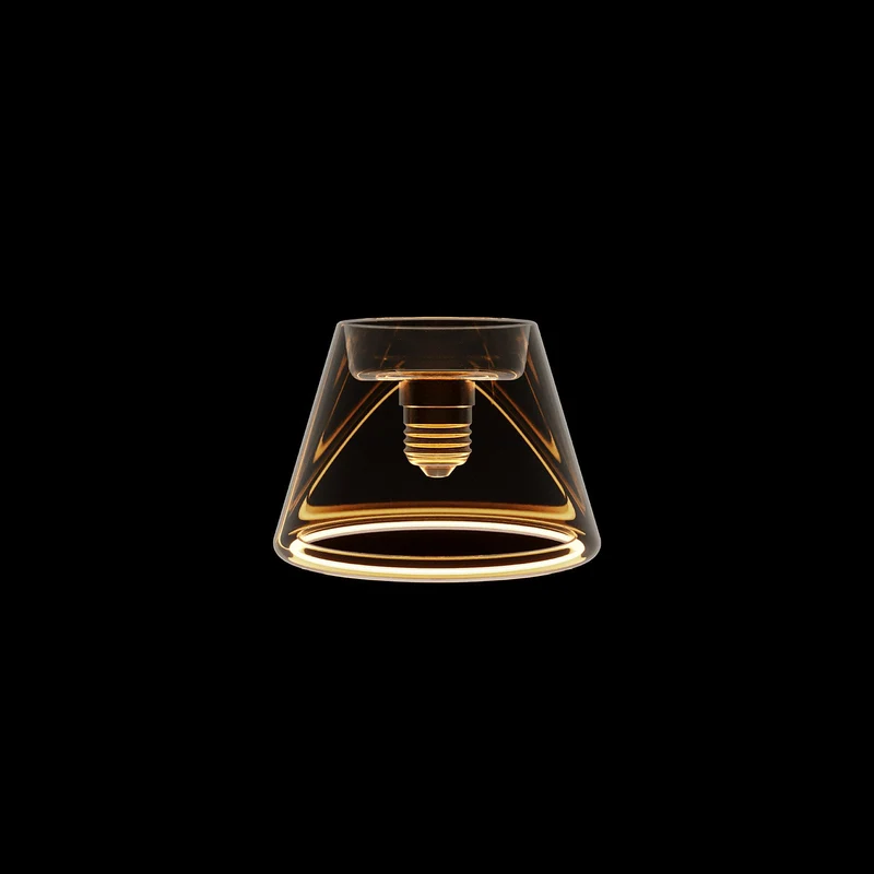Ampoule LED Transparente Ghost Line CRI 90 Mini Cone 6W 500Lm E27 2200K Dimmable - G07
