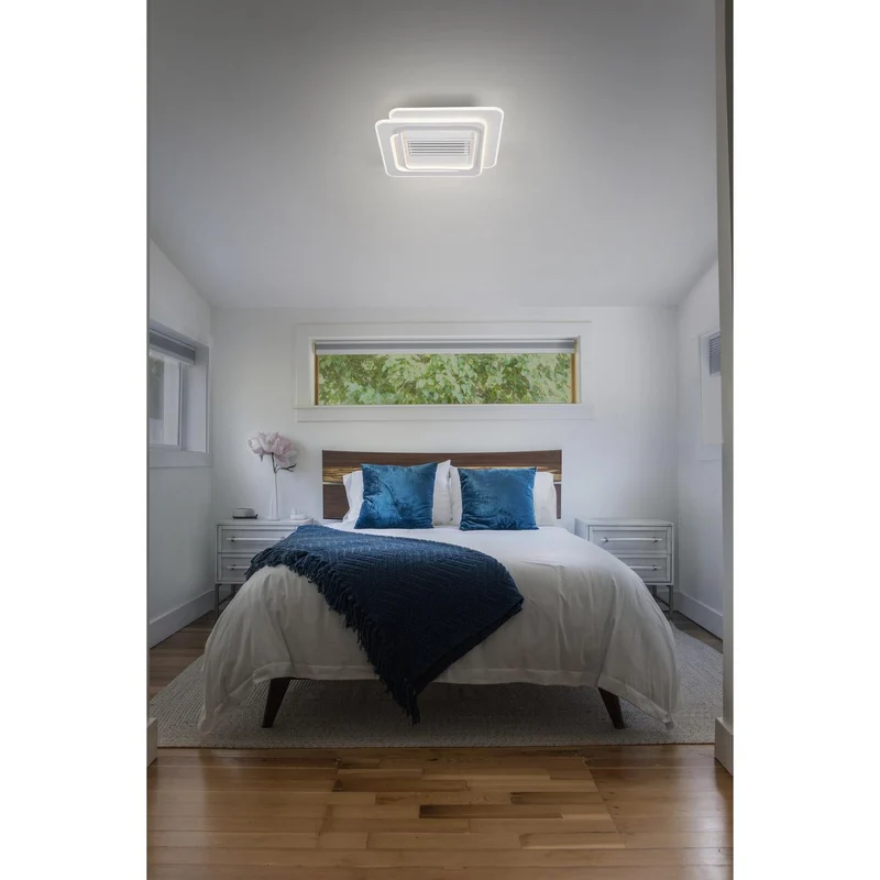 Ventilateur de plafond LED OSRAM Square 55W CCT Blanc 3000K-6500K