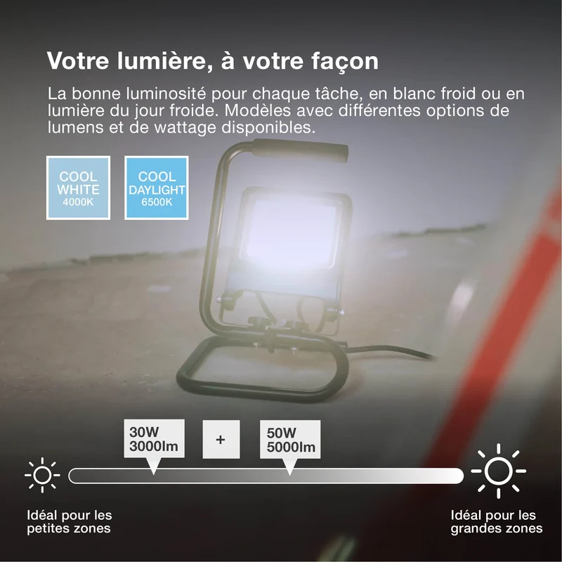 OSRAM LAMPES DE TRAVAIL S-STAND Projecteur 30 W/4000 K