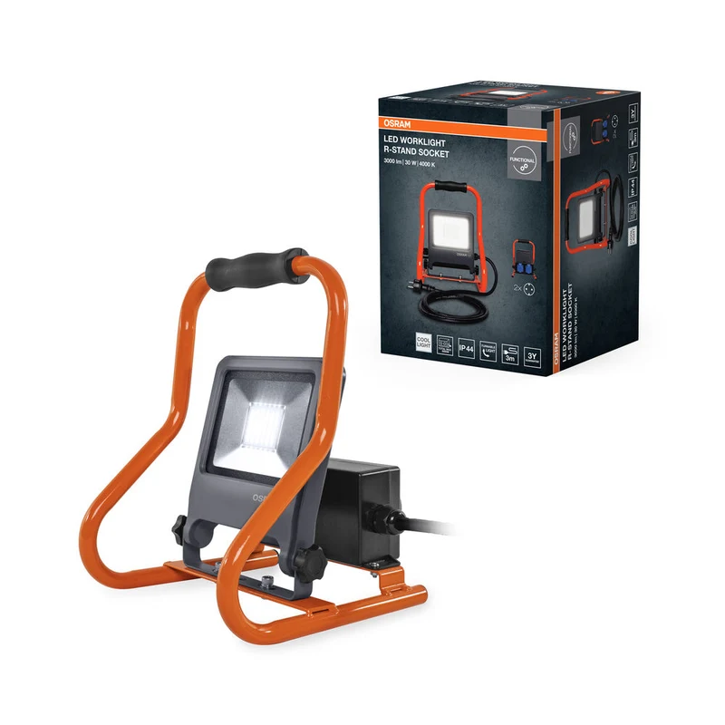 OSRAM LAMPES DE TRAVAIL R-STAND Projecteur Multiprises (GEN 2) 30W, 2700lm, 4000K