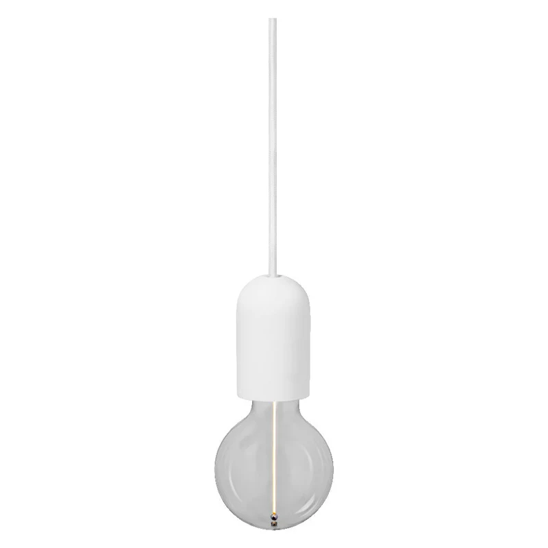 OSRAM Vintage 1906® Suspension RONDE PLÂTRE E27, blanc