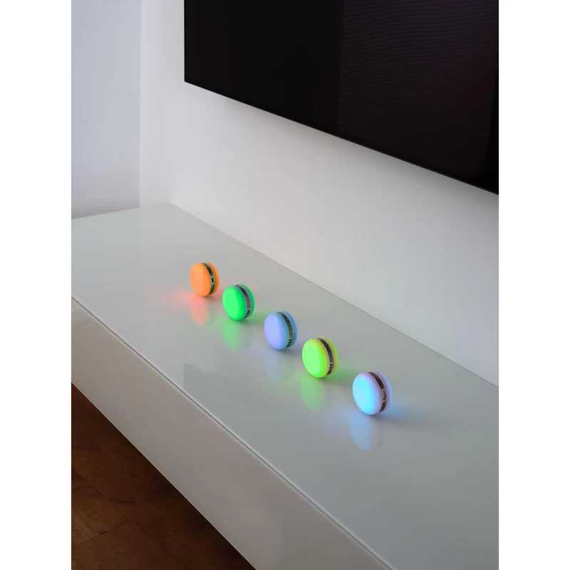 OSRAM Bluetooth SMART+ Enceinte Macaron avec commande gestuelle, lumière LED RVB, orange