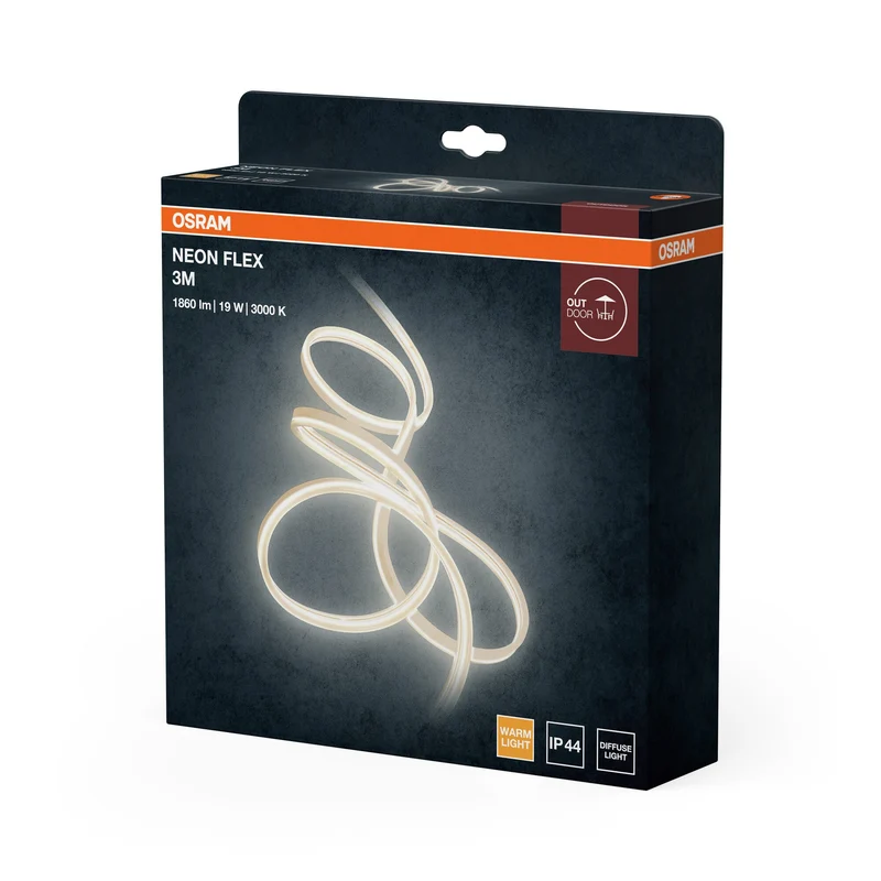 OSRAM NEON Flex bande lumineuse LED extérieure 19W / 3000K blanc chaud 3m