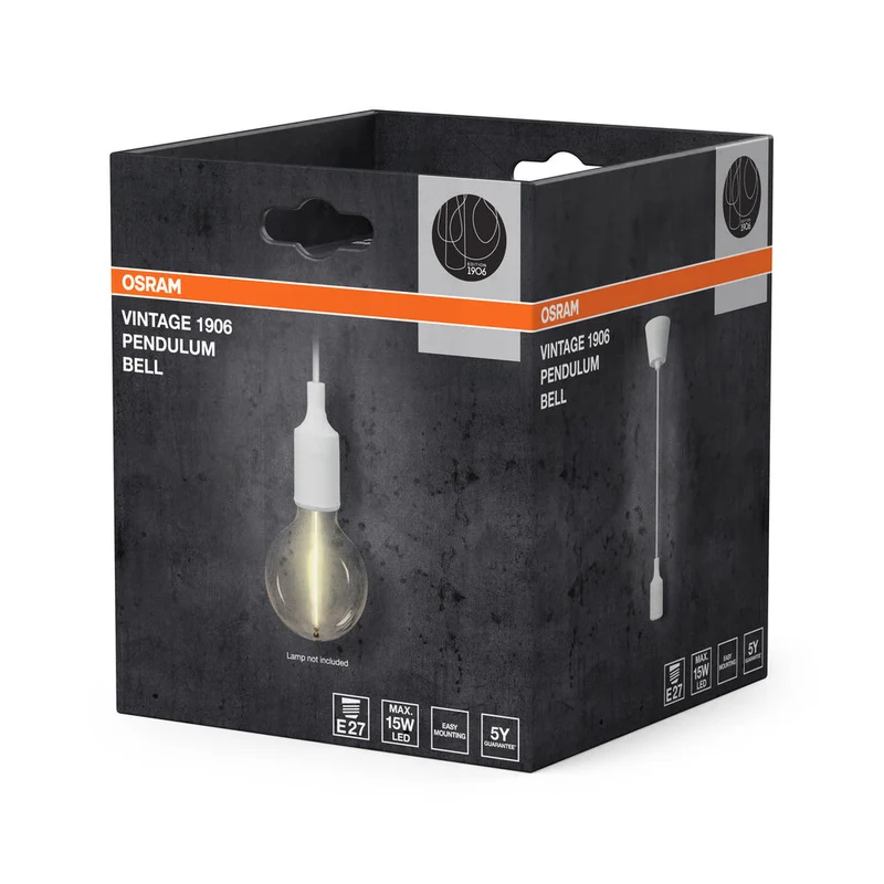 OSRAM Vintage 1906® Suspension BELL E27, blanc