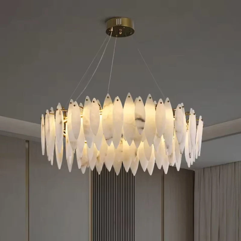 Lustre Blanc en Verre