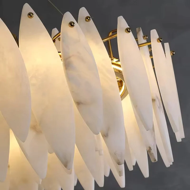Lustre Blanc en Verre