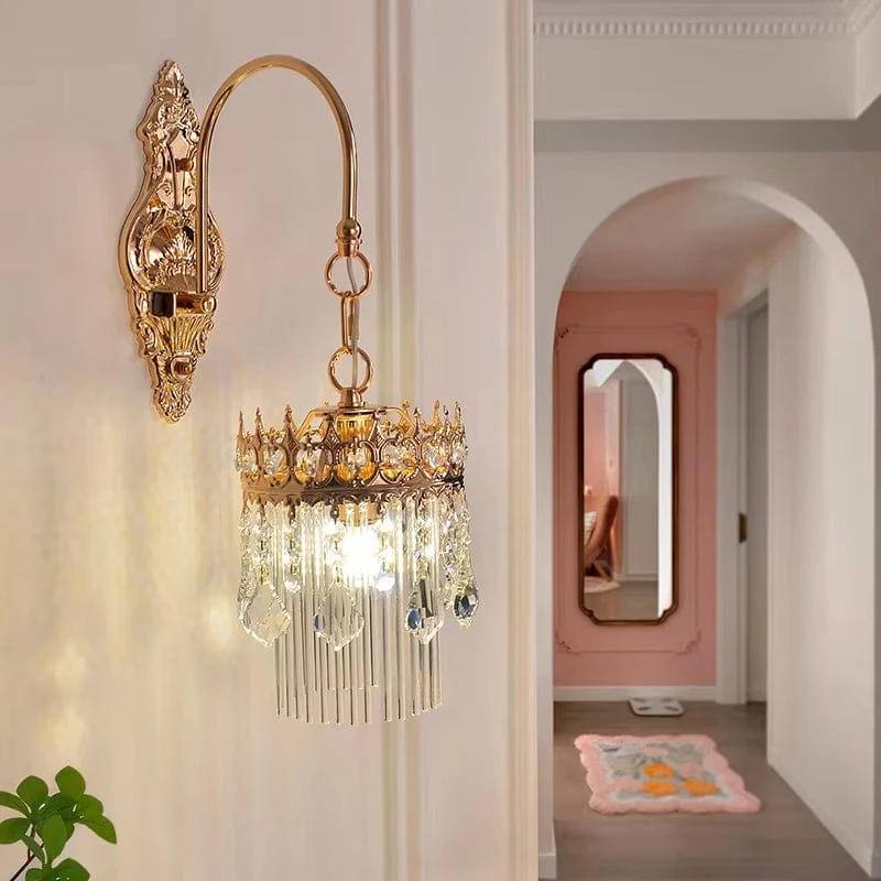 Applique art deco en cristal