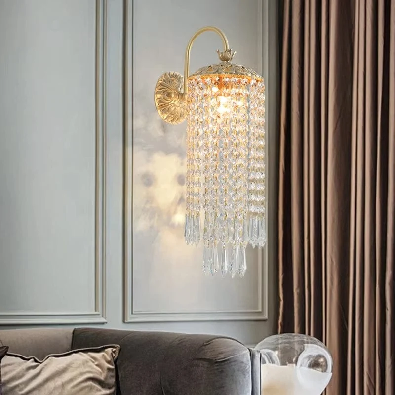 Applique art deco en cristal