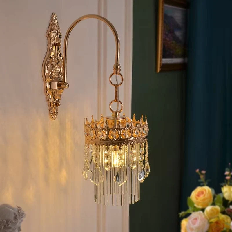 Applique art deco en cristal