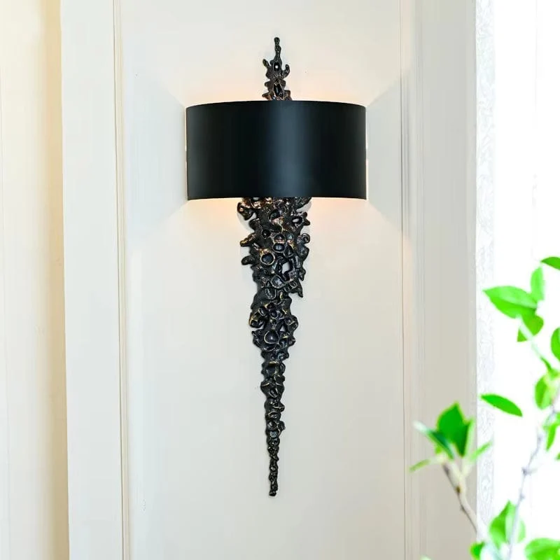 Applique murale longue en laiton