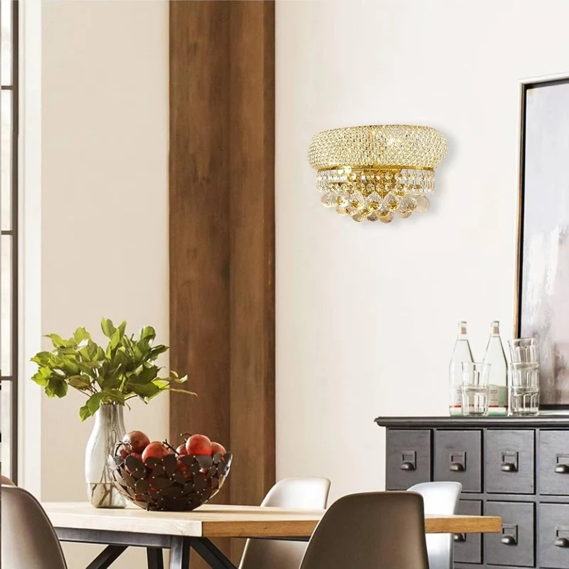 Luminaire mural cristal a pampilles