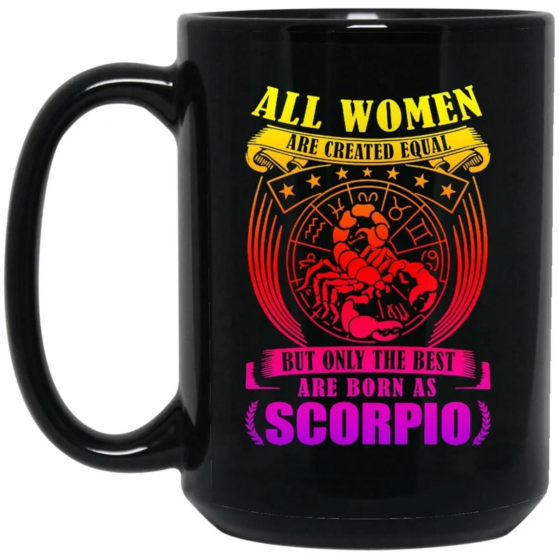 Tasse noire Scorpion || Les meilleures femmes naissent Scorpion || Novembre Né || Tasse femme Scorpion, Tasse Scorpion
