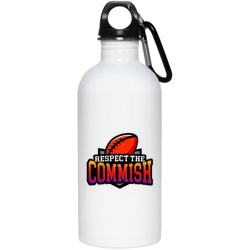 Respectez le Commish 20 oz. Bouteille d'eau en acier inoxydable