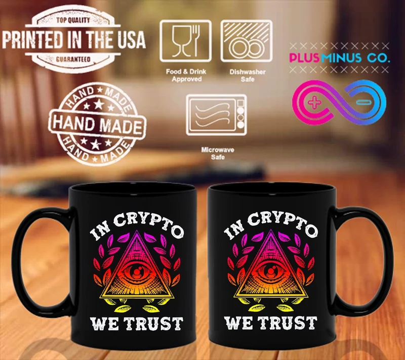 Dans Crypto We Trust Black Mug, Crypto-monnaie Black Mug, Cadeau Bitcoin, Chemise Crypto, Cadeau pour lui, Cadeau pour hommes, Cadeau d’amant Crypto