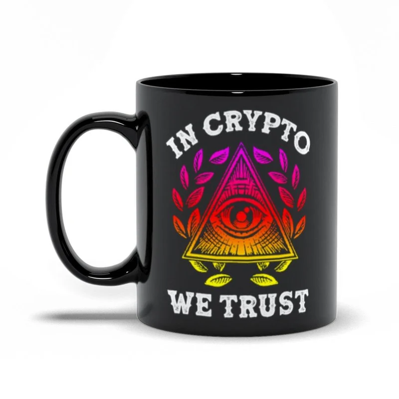 Dans Crypto We Trust Black Mug, Crypto-monnaie Black Mug, Cadeau Bitcoin, Chemise Crypto, Cadeau pour lui, Cadeau pour hommes, Cadeau d’amant Crypto