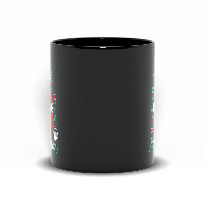 L'arbre n'est pas la seule chose qui s'allume cette année. Tasses noires classiques.