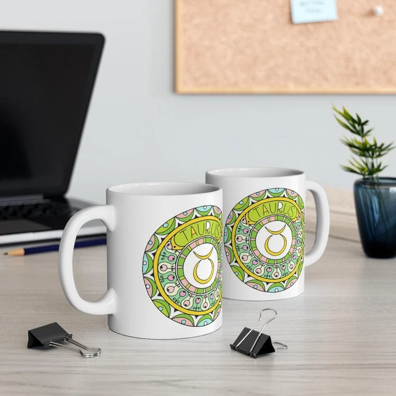 Tasse du zodiaque Taureau, tasse Taureau, cadeau du zodiaque né du 20 avril au 20 mai, signe du zodiaque, cadeau d’horoscope, cadeau d’astrologie, tasse || Naissance du Taureau