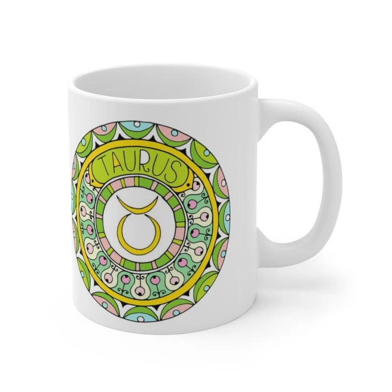 Tasse du zodiaque Taureau, tasse Taureau, cadeau du zodiaque né du 20 avril au 20 mai, signe du zodiaque, cadeau d’horoscope, cadeau d’astrologie, tasse || Naissance du Taureau