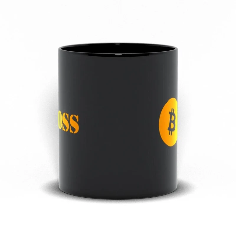 Bitcoin Boss Mug pour les traders de devises Blockchain Crypto Black Mugs, Cadeaux Bitcoin - Cadeaux pour les amateurs de crypto, cadeaux pour les amateurs de Bitcoin