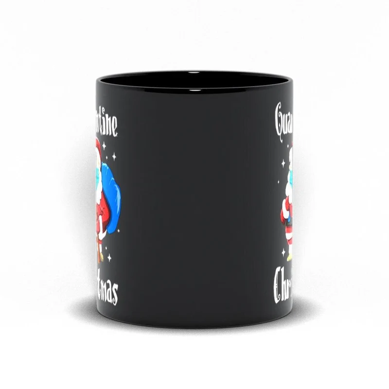 Tasses de Noël noires de quarantaine