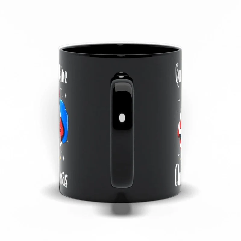 Tasses de Noël noires de quarantaine