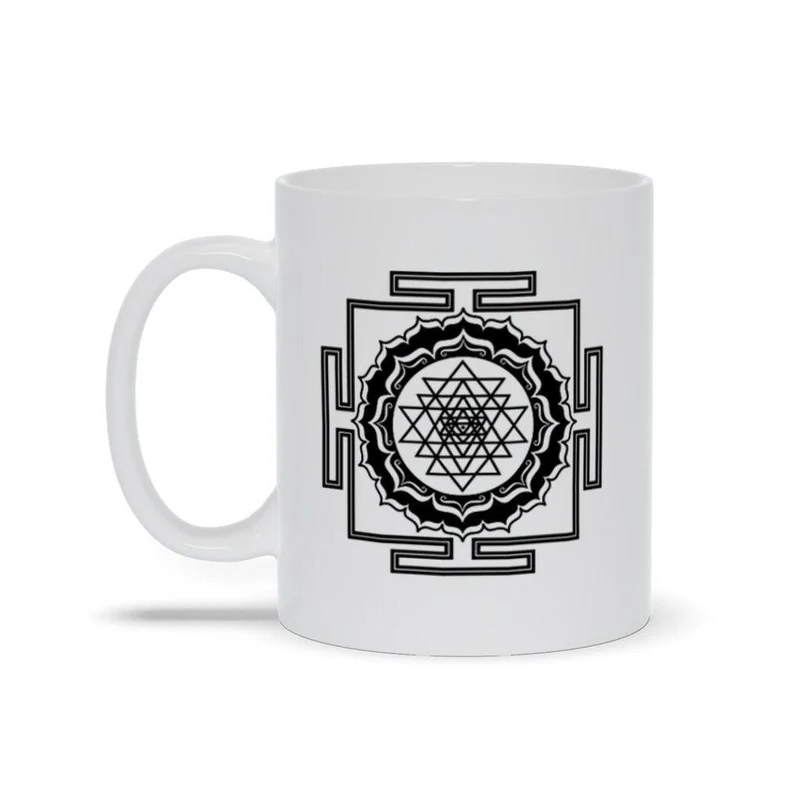 Géométrie sacrée, tasses Shri Yantra, art de la géométrie sacrée, Sri Chakra, Shri Yantra