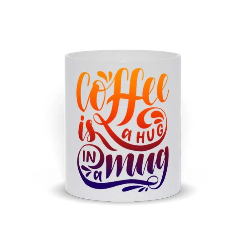 Le café est un câlin dans une tasse, une tasse à café drôle, un cadeau pour l’amateur de café, un câlin dans une tasse à café