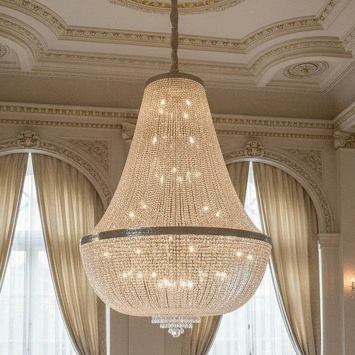 Grand lustre en cristal pour grandes salles de réception
