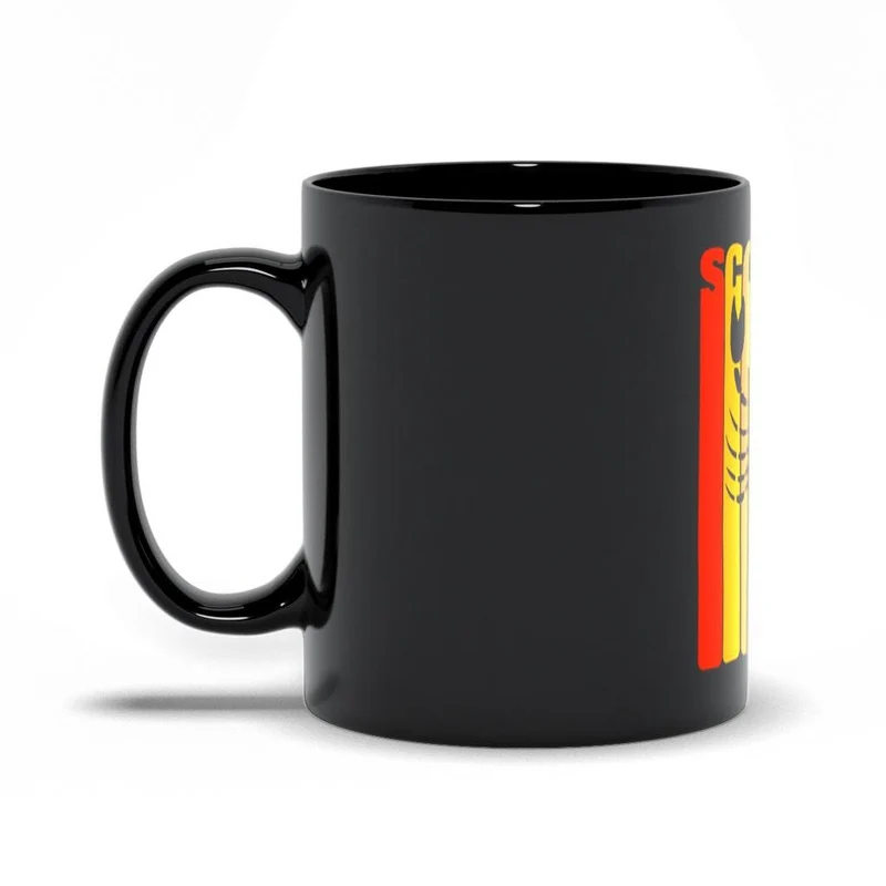 Tasse noire Scorpion || Tasse femme Scorpion || Tasse Reine Scorpion || Tasse Scorpion classique || Tasse rouge, orange, verte et noire Scorpion || Octobre