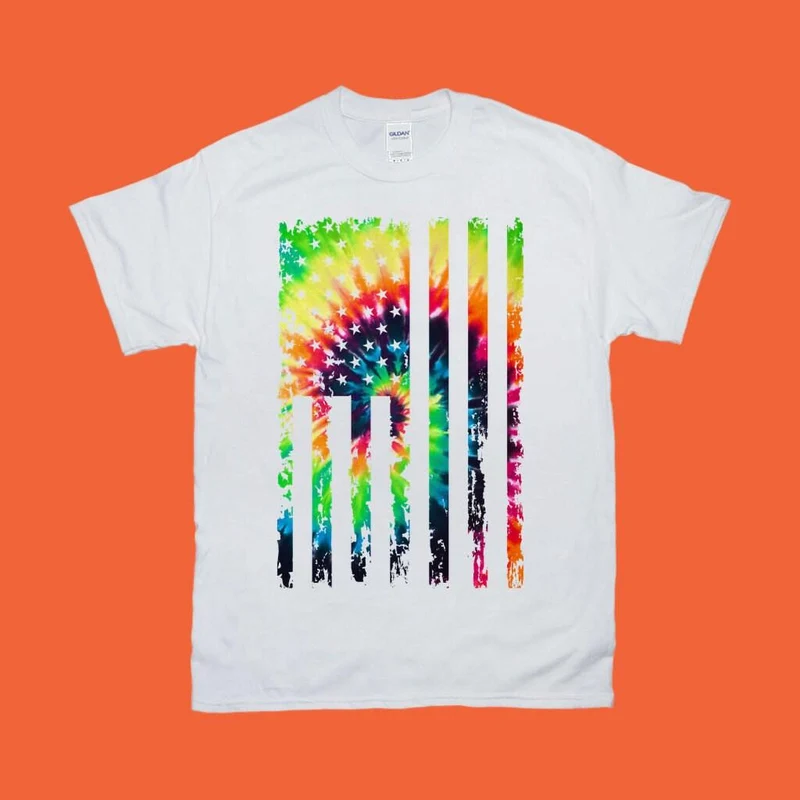 Tie Dye Grunge | T-shirts drapeau américain
