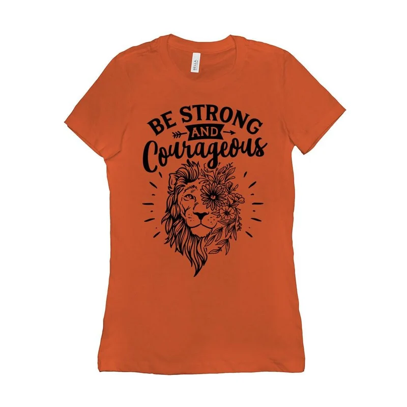 Soyez forts et courageux T-shirts, T-shirt chrétiens, chemise religieuse, chemise Josué 19, T-shirt en vers bibliques, chemise pour femmes chrétiennes