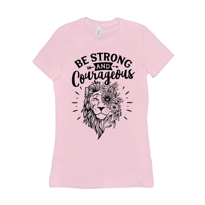 Soyez forts et courageux T-shirts, T-shirt chrétiens, chemise religieuse, chemise Josué 19, T-shirt en vers bibliques, chemise pour femmes chrétiennes