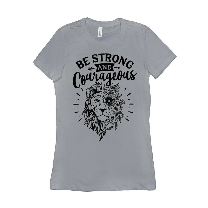 Soyez forts et courageux T-shirts, T-shirt chrétiens, chemise religieuse, chemise Josué 19, T-shirt en vers bibliques, chemise pour femmes chrétiennes