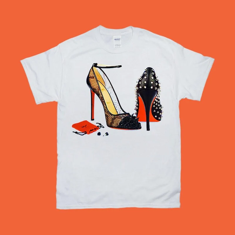 Chaussures à talons hauts | Orange | T-shirts