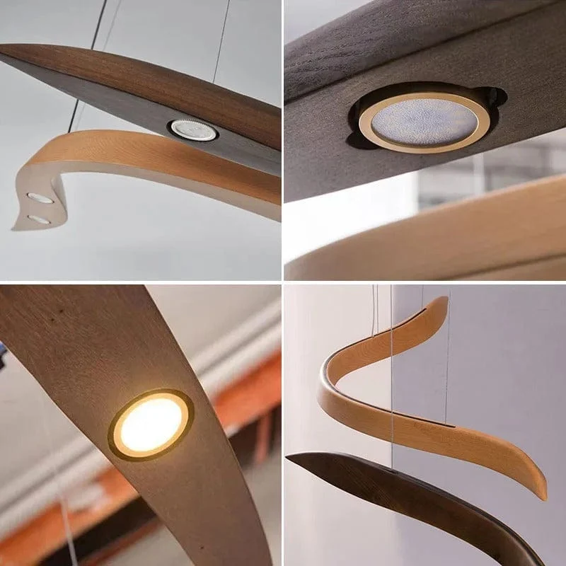 Luminaire Suspension Bois Pour Ilot