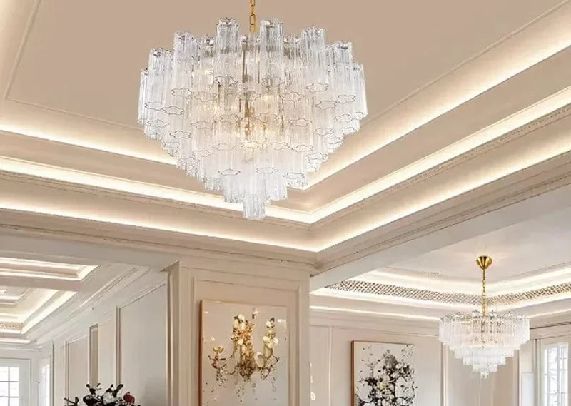 Lustre Design en Verre pour Salon