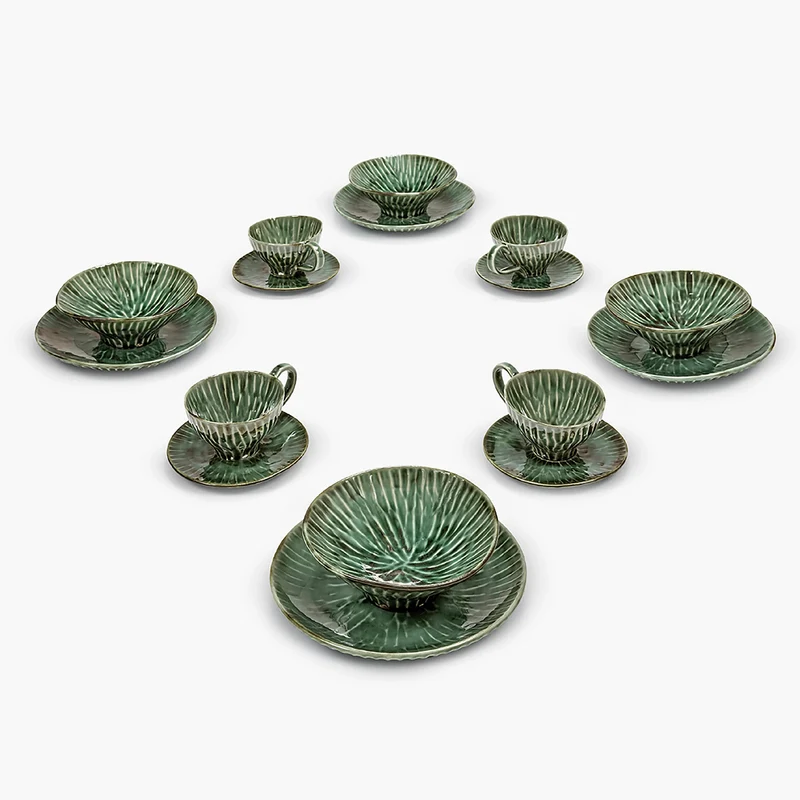 Serax Verde Lanza Breakfast Set - Set of 16